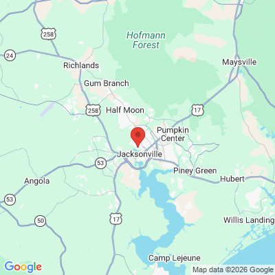 Map to  office in Jacksonville, NC