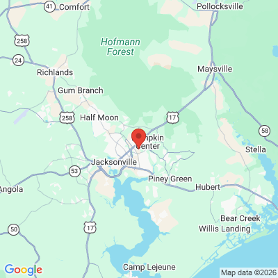 Map to  office in Jacksonville, NC