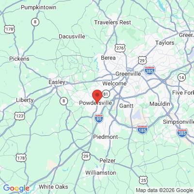 Map to  office in Easley, SC