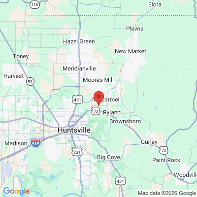 Map to  office in Huntsville, AL
