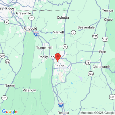 Map to  office in Dalton, GA
