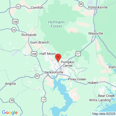 Map to  office in Jacksonville, NC