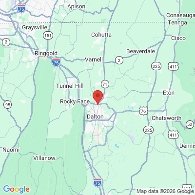 Map to  office in Dalton, GA