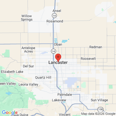 Map to  office in Lancaster, CA
