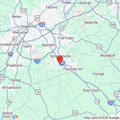 Map to  office in Simpsonville, SC