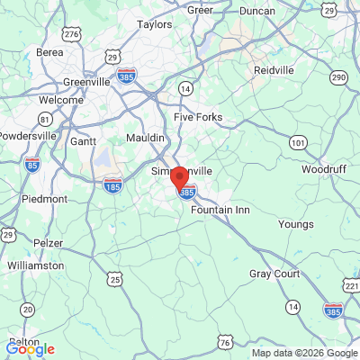 Map to  office in Simpsonville, SC