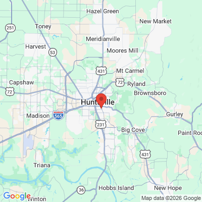 Map to  office in Huntsville, AL