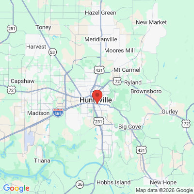 Map to  office in Huntsville, AL