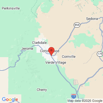 Map to Cottonwood Modern Dentistry office in cottonwood, AZ
