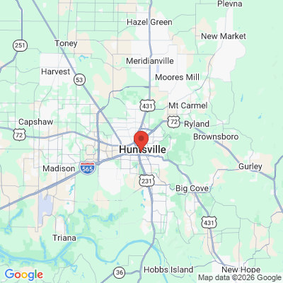 Map to  office in Huntsville, AL