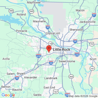 Map to  office in Little Rock, AR