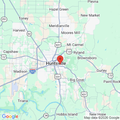 Map to  office in Huntsville, AL