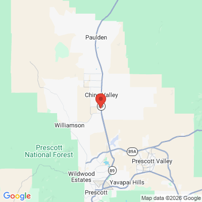 Map to Granite View Dental office in Chino Valley, AZ
