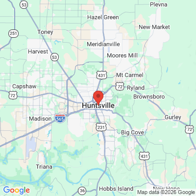 Map to  office in Huntsville, AL