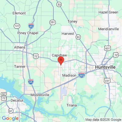Map to  office in Madison, AL