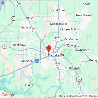 Map to  office in Huntsville, AL