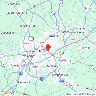 Map to  office in Greenville, SC