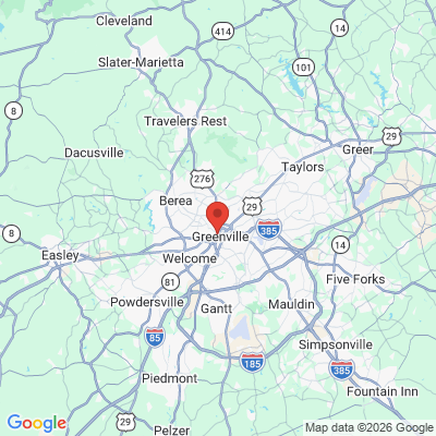 Map to  office in Greenville, SC