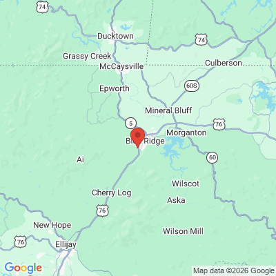 Map to  office in Blue Ridge, GA