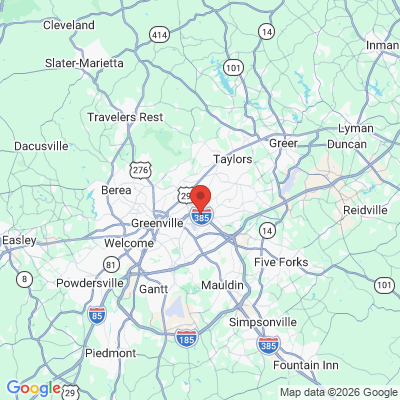 Map to  office in Greenville, SC