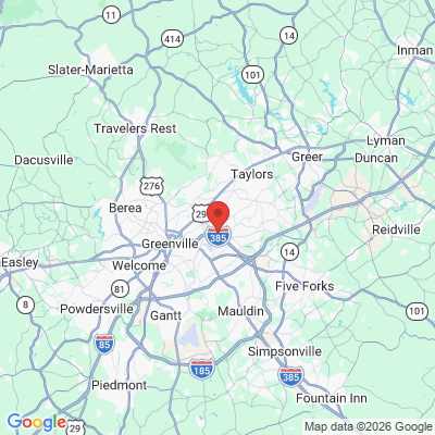 Map to  office in Greenville, SC