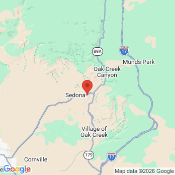 Map to Sedona Family Dentistry office in Sedona, AZ