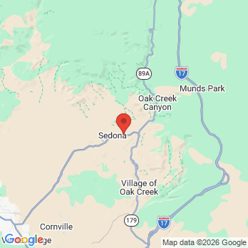 Map to Scott Hirsbrunner office in Sedona, AZ