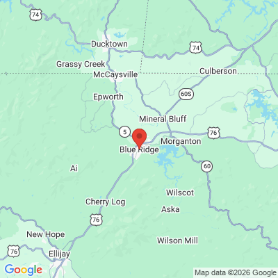 Map to  office in Blue Ridge, GA