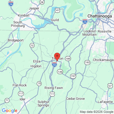 Map to  office in Trenton, GA