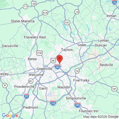 Map to  office in Greenville, SC