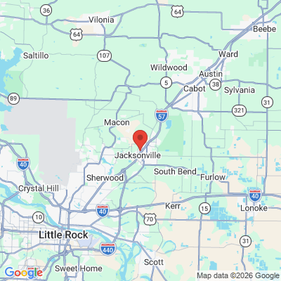 Map to  office in Jacksonville, AR