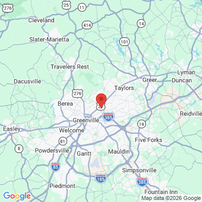 Map to  office in Greenville, SC