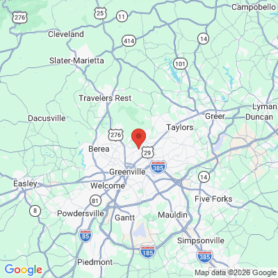 Map to  office in Greenville, SC