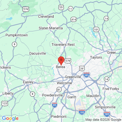 Map to  office in Greenville, SC