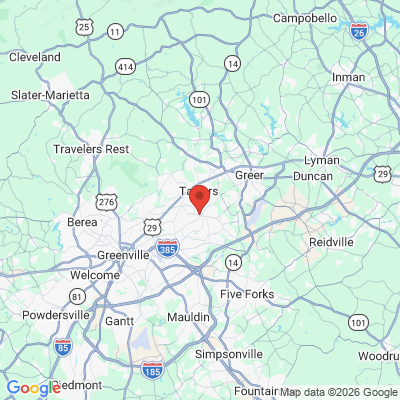 Map to  office in Taylors, SC