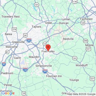 Map to  office in Simpsonville, SC