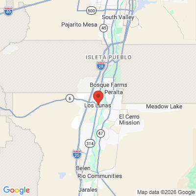 Map to  office in Los Lunas, NM