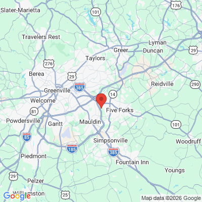 Map to  office in Greenville, SC