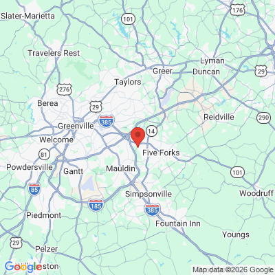 Map to  office in Greenville, SC