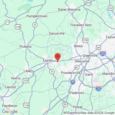 Map to  office in Easley, SC