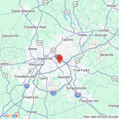 Map to  office in Greenville, SC
