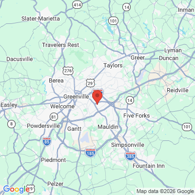 Map to  office in Greenville, SC