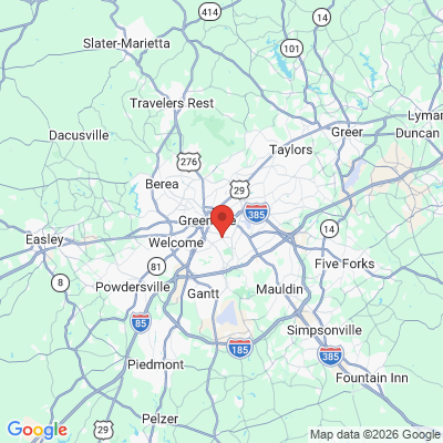 Map to  office in Greenville, SC