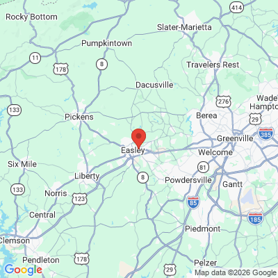 Map to  office in Easley, SC