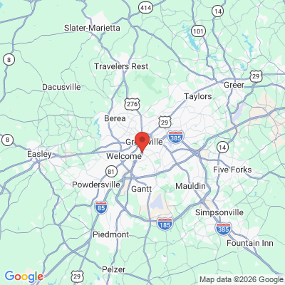 Map to  office in Greenville, SC