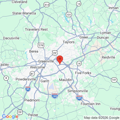 Map to  office in Greenville, SC