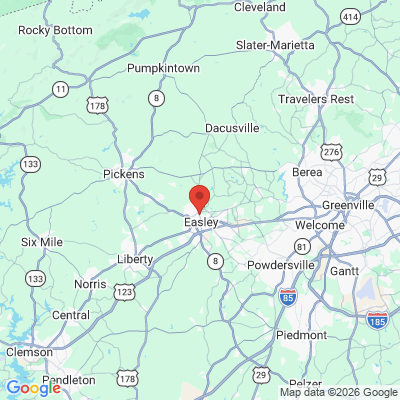 Map to  office in Easley, SC