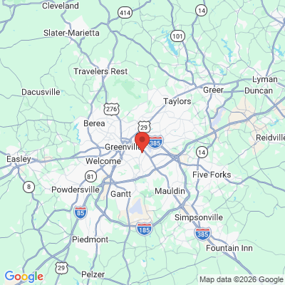 Map to  office in Greenville, SC