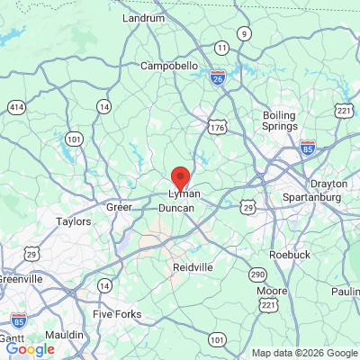 Map to  office in Lyman, SC