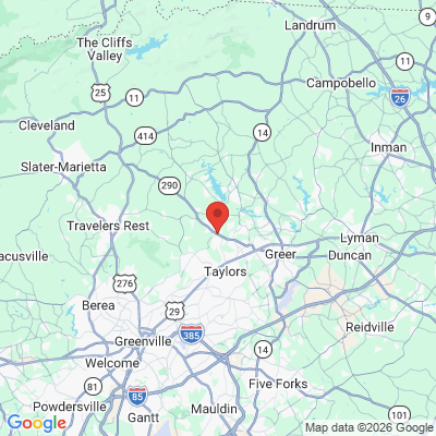 Map to  office in Taylors, SC